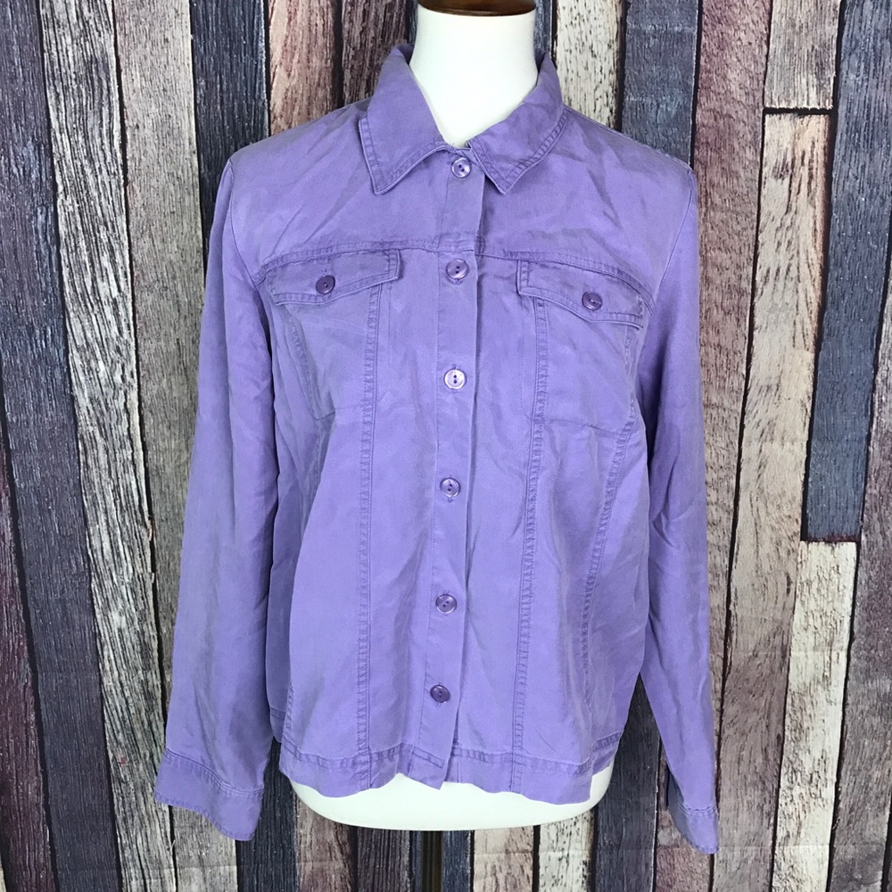 JM Collection Pastel Purple Lightweight Jacket 12